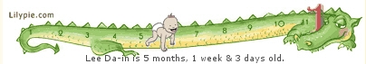 릴리파이닷컴 아기 성장스티커