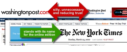 워싱턴포스트와 뉴욕타임즈