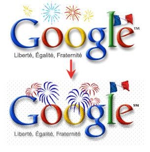 구글 프랑스혁명 기념 로고
