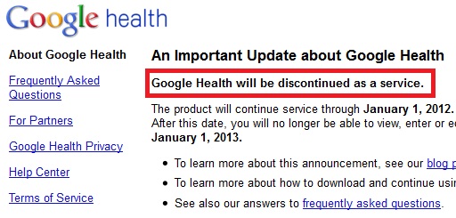 google discontinue