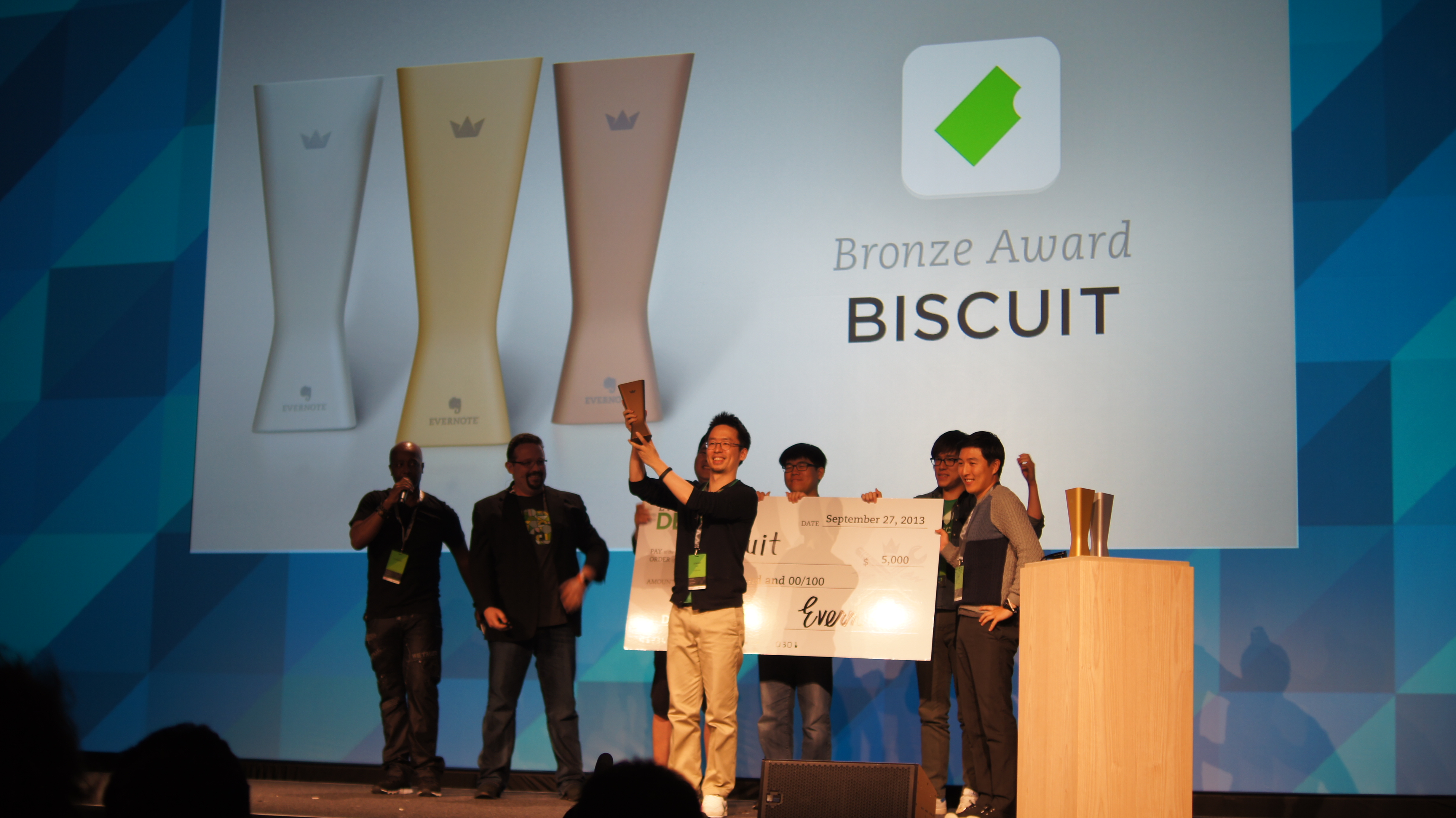 에버노트 데브컵 2013 동상 수상자 한국의 비스킷