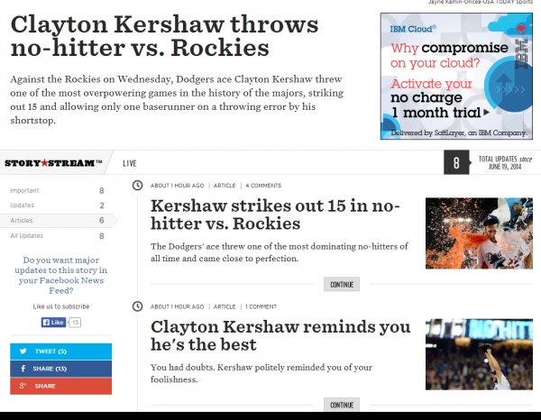 Clayton Kershaw throws no-hitter vs. Rockies - SBNation.com