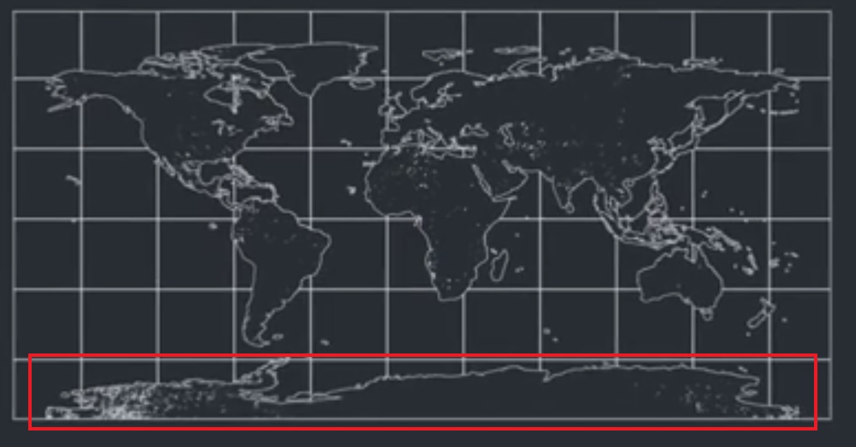 ▲  지구본을 평평한 지도로 만든 과정(사진 : 페이스북 동영상)