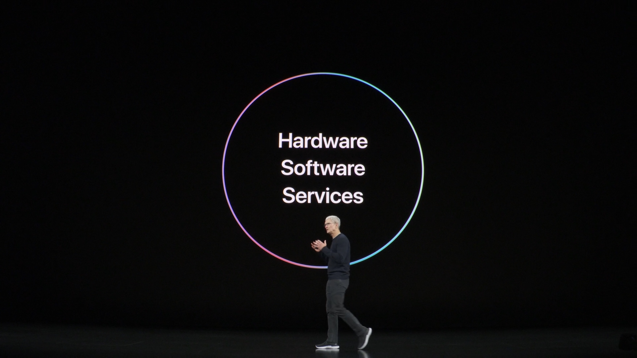 ▲  | 팀 쿡 애플 CEO는 ‘하드웨어, 소프트웨어, 서비스’의 통합을 화두로 꺼냈다.