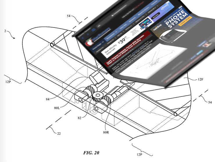 ▲  | 애플의 폴더블 디스플레이 기기 특허