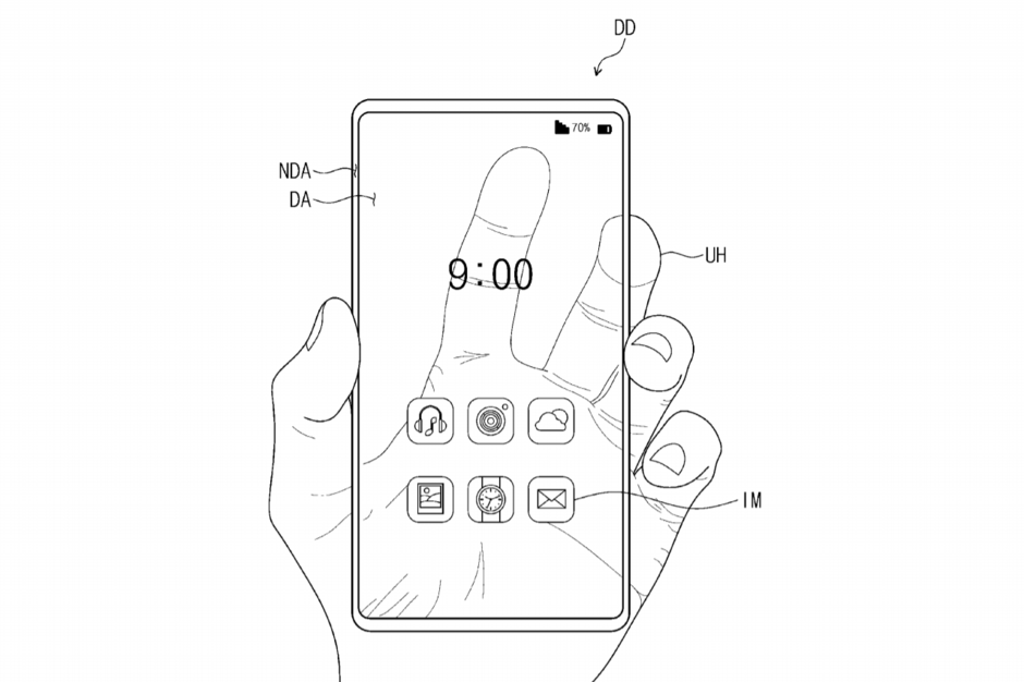 ▲  삼성의 투명 스마트폰 특허 이미지