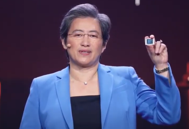 ▲  AMD의 CEO인 리사 수 박사가 CES2021에서 또 한 번 새로운 칩을 집어들었다. (사진=AMD 유튜브 갈무리)