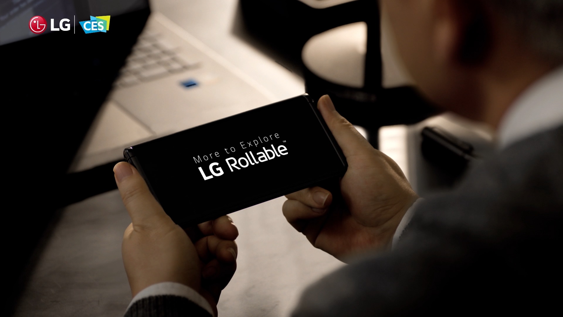▲  LG전자가 지난 CES2021에서 선보인 'LG 롤러블'의 시제품 영상. (사진=LG전자)
