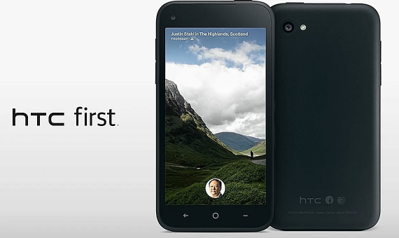 ▲  페이스북과 HTC가 합작해 2014년 공개한 '페이스북폰' HTC Fisrt (사진=HTC)