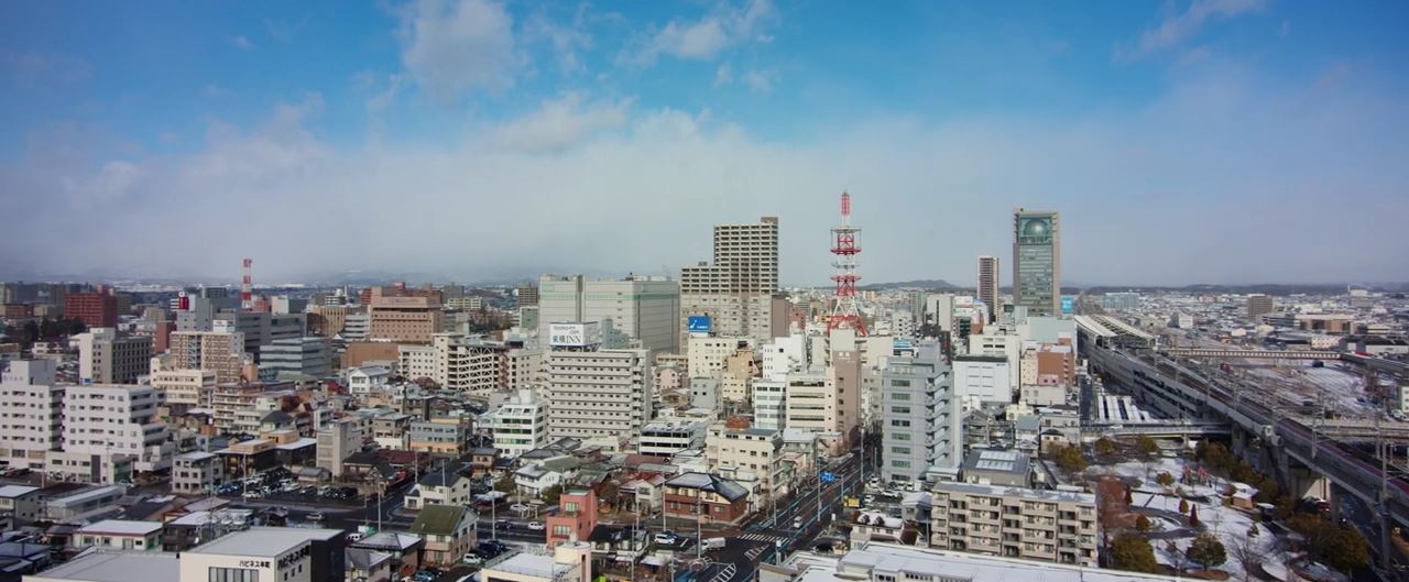 ▲  후쿠시마 시내 전경 (일본 부흥청 유튜브 영상 갈무리)