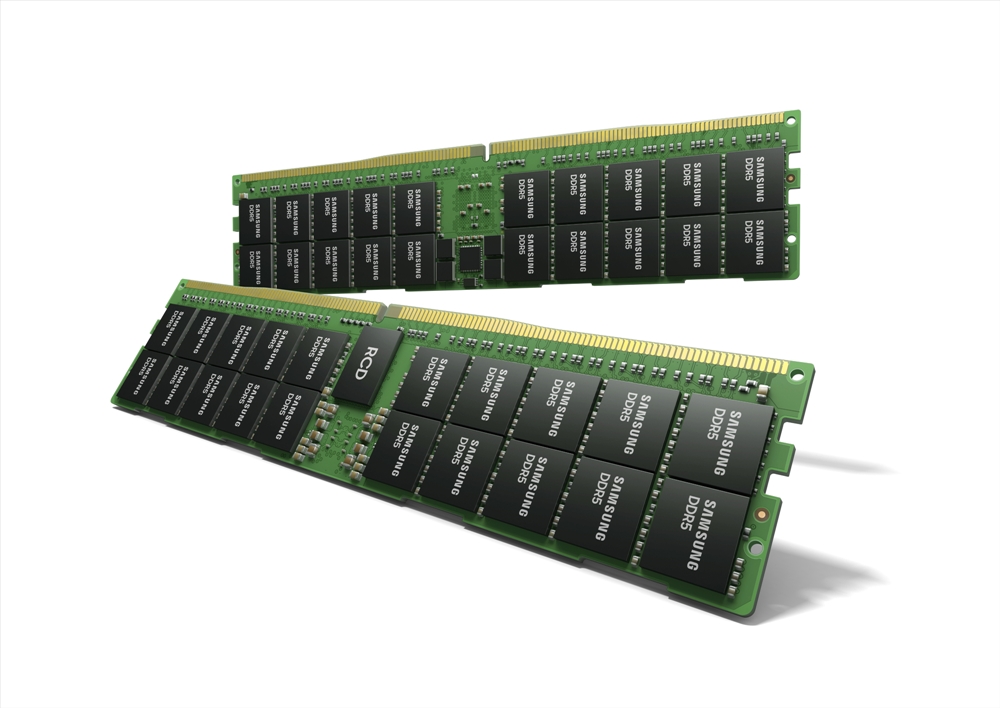 ▲  삼성전자 512GB DDR5 메모리. (사진=삼성전자)