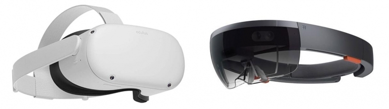 ▲ 페이스북은 오큘러스로, 마이크로소프트는 홀로렌즈로 VR 기기 시장에 진입했다.