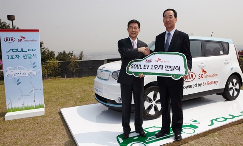 ▲ SK이노베이션이 2014년 기아 쏘울에 배터리를 공급하기로 했다. SK이노베이션 배터리 사업의 기념할 사건이다.(사진=SK이노베이션)