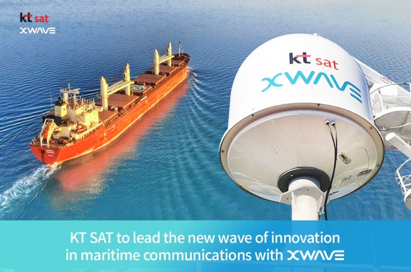 ▲ KT SAT은 5일 해양위성통신서비스 전문 전문 브랜드 ‘엑스웨이브’ 신규 론칭하고 동남아시아 중심으로 사업을 확장하겠다고 밝혔다. 사진은 엑스웨이브 대표 이미지.(사진=KT SAT)