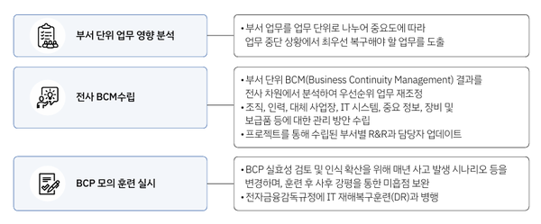 DB손해보험의 BCP 로드맵 /자료 제공=DB손보