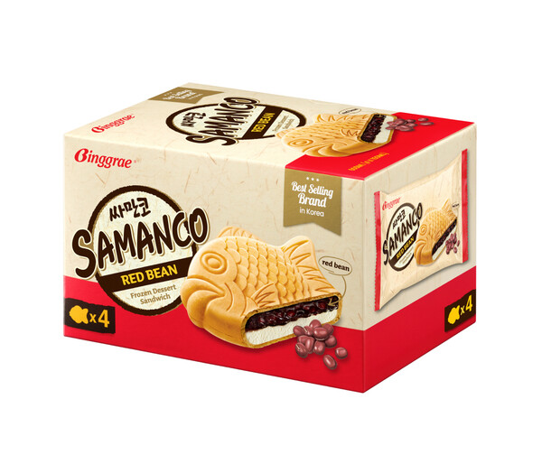 유럽에서 판매되고 있는 식물성 아이스크림 '붕어싸만코'  /사진 제공=빙그레