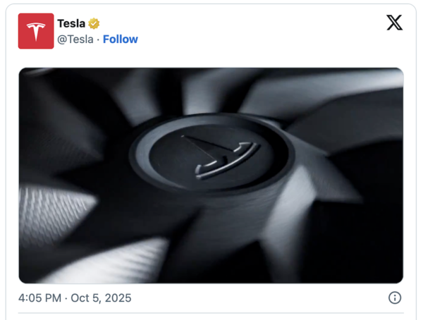 테슬라의 신차 예고 영상 /사진 제공=테슬라 X 계정