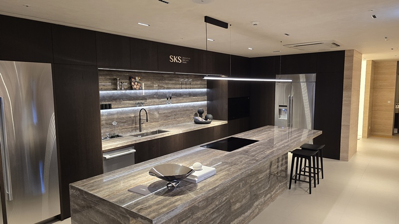 'SKS 서울'에 빌트인 가전으로 구성된 전시공간 /사진=권용삼 기자