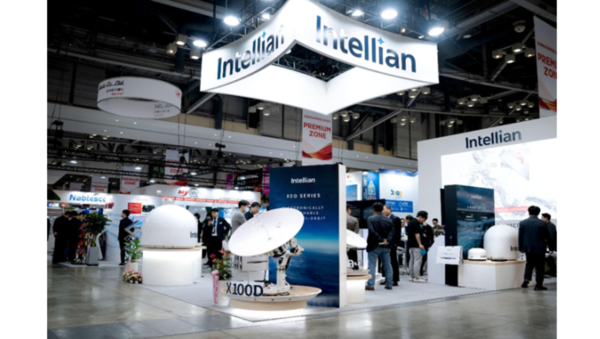 코마린2023 인텔리안테크 부스 전경/사진=인텔리안테크