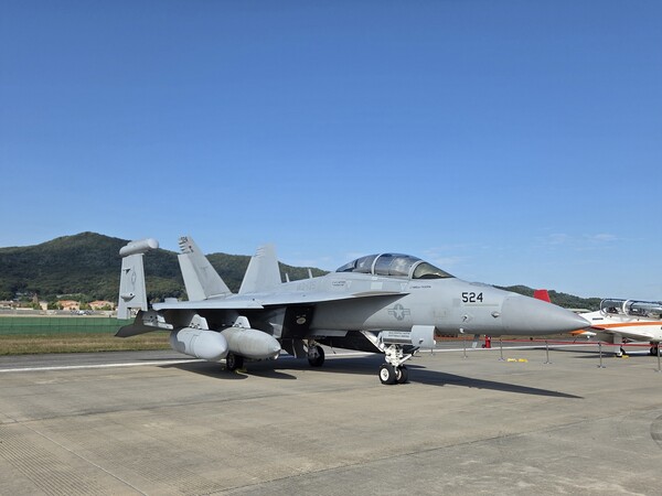 EA-18G 그라울러 전자전기 / 사진 = 블로터 김덕호 기자