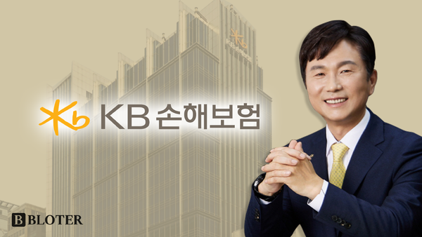 구본욱 KB손해보험 대표와 서울 강남구 KB손해보험 사옥 전경 /이미지 제작=박진화 기자