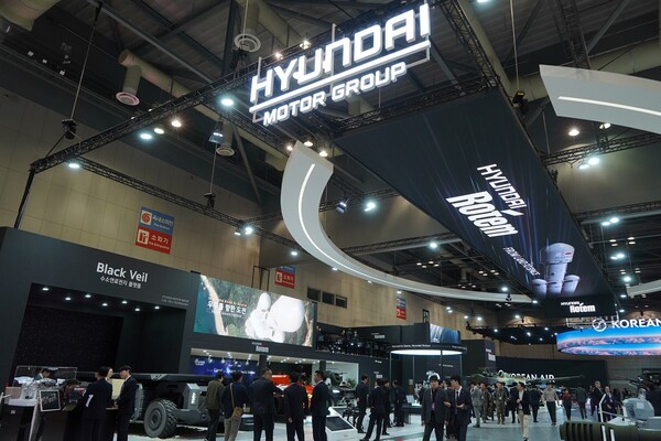 ADEX 2025 현대로템 전시관 전경 / 사진=현대로템 제공