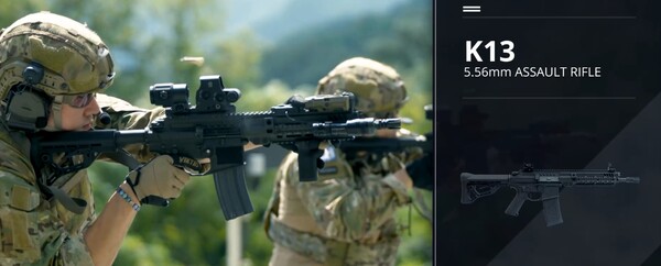 특수작전용 기관단총 2형에서 수주한 'K13'기관단총 / 사진 = SNT모티브