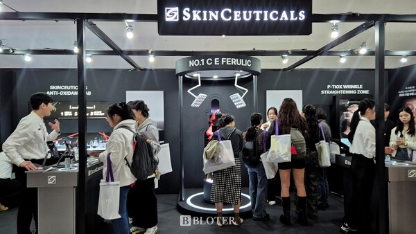 로레알그룹의 프리미엄 스킨케어 브랜드 ‘스킨수티컬즈’는 이번 컬리뷰티페스타에서 처음으로 오프라인 팝업 행사를 열었다. /사진=이유리 기자 