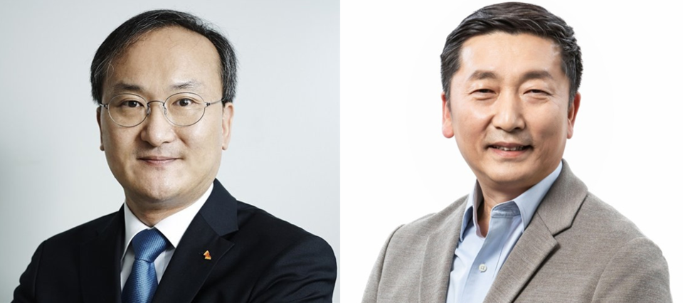 (왼쪽부터) 이석희·이용욱 SK온 각자대표 /사진 제공=SK