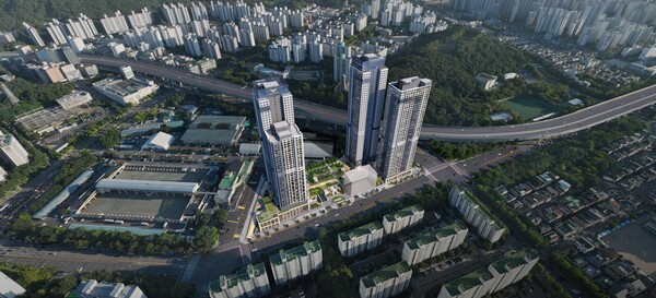 평촌 롯데캐슬 르씨엘 조감도./사진=분양 홈페이지