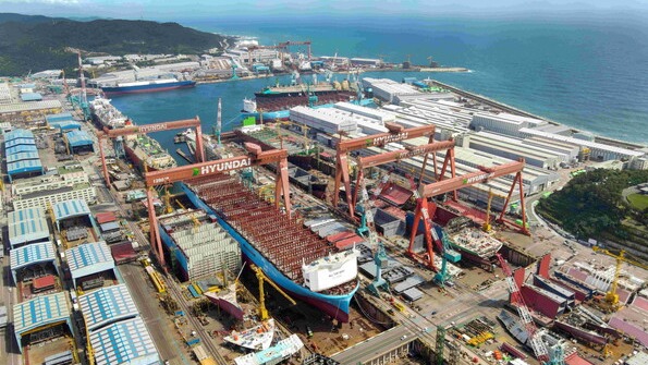 HD현대중공업 야드 전경 /사진 제공=HD현대중공업 