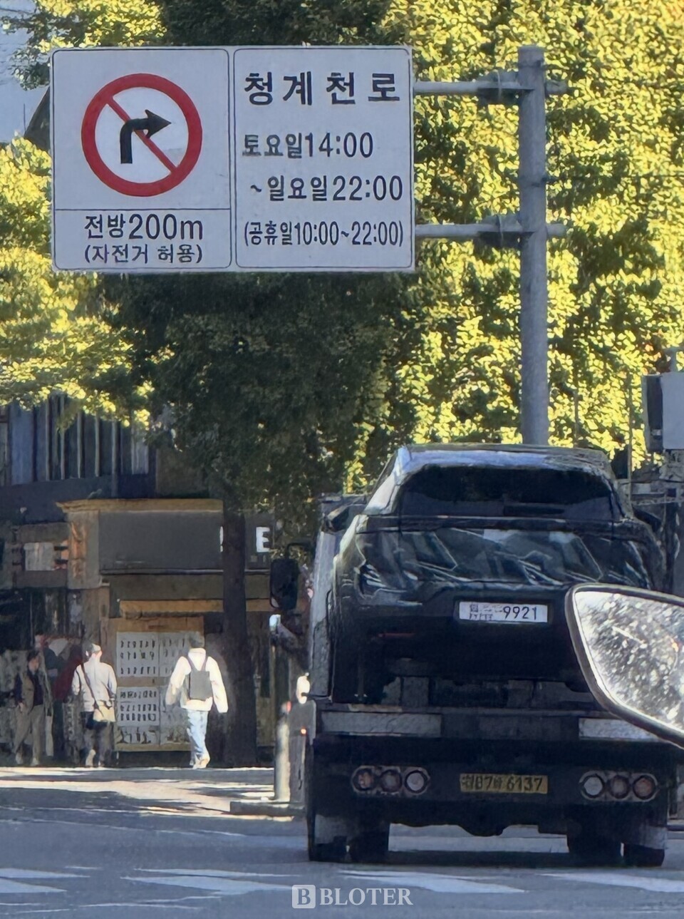 국내 시장 시험주행 목적으로 투입된 폴스타3 테스트카차량이 최근 블로터 카메라에 포착됐다./사진=조재환 기자