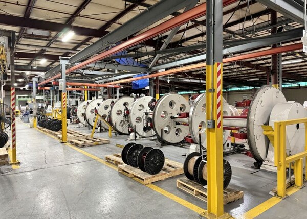 에식스솔루션즈의 북미공장 내 변압기용 특수권선 설비 /사진=LS그룹