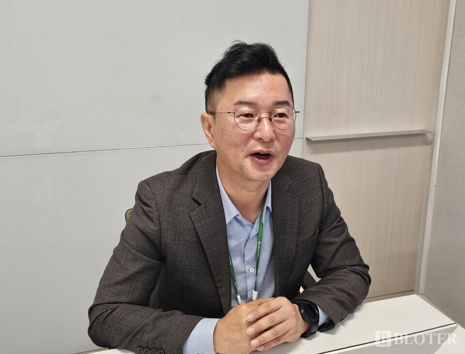 권기석 영림원소프트랩 국내클라우드사업부장이 이달 17일 서울 강서구 영림원소프트랩 본사에서 블로터와 만나 인터뷰를 진행했다. /사진=강준혁 기자