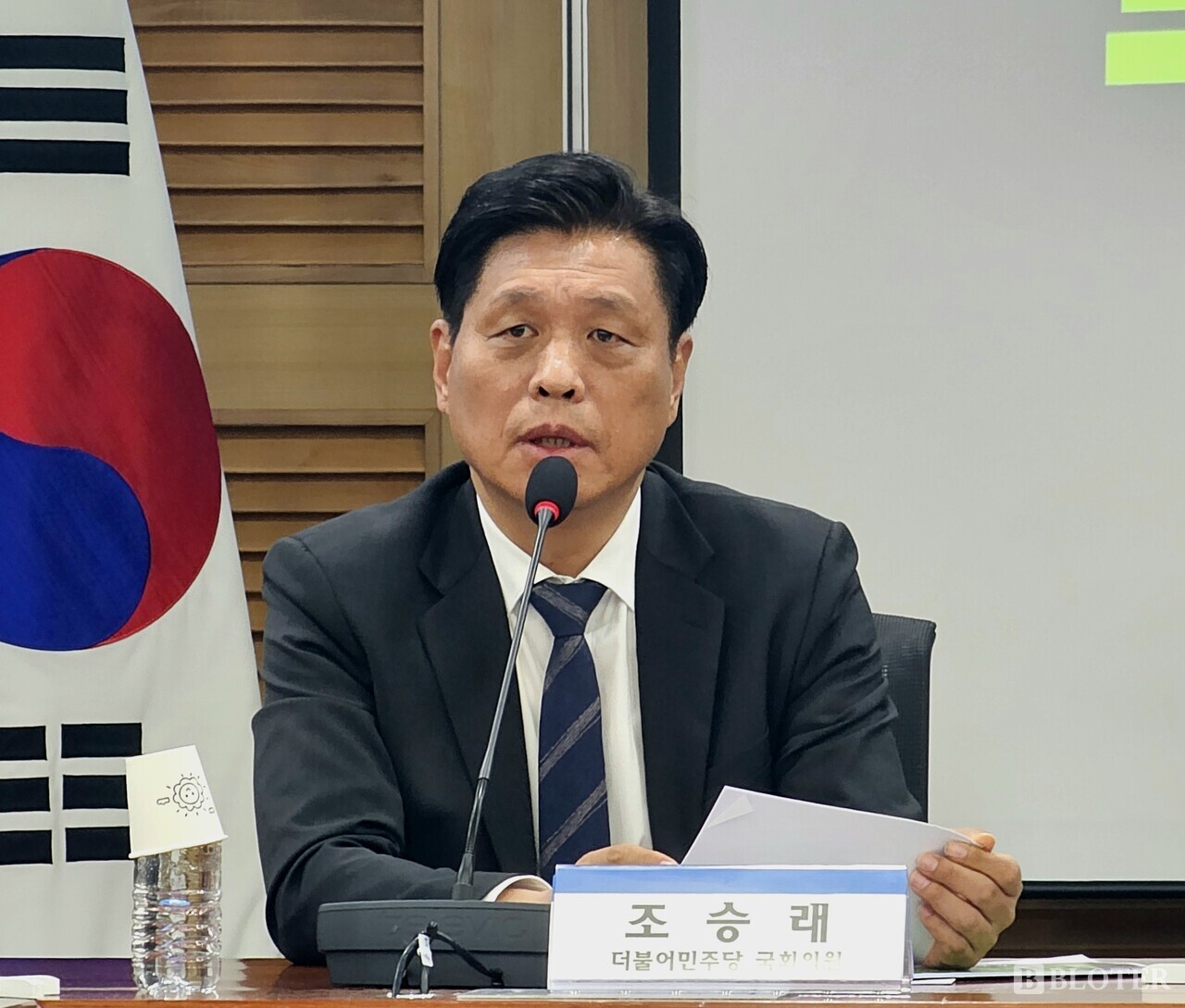 조승래 더불어민주당 의원이 18일 서울시 영등포구 여의도 국회의원회관 제1세미나실에서 열린 '게임산업법 전면개정안, 무슨 내용을 담았나' 토론회에서 발언하고 있다. /사진=강준혁 기자