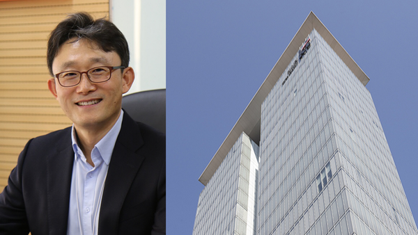 왼쪽부터 박윤영 전 KT 기업부문장(사장), 서울 광화문 KT 사옥 /사진 제공= KT