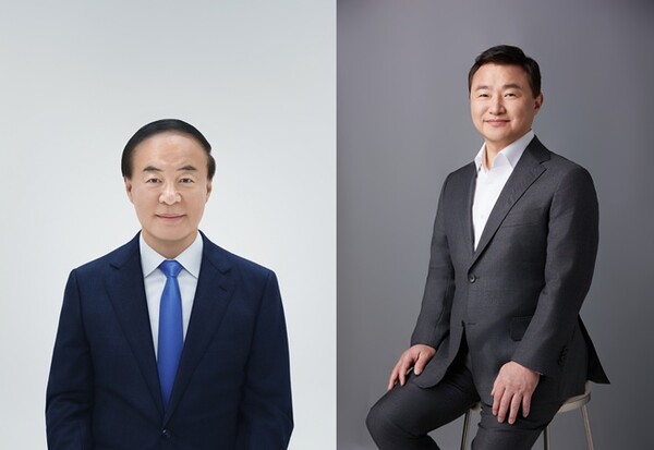 왼쪽부터 전영현 삼성전자 디바이스솔루션(DS)부문장 부회장과 노태문 디바이스경험(DX)부문장 사장./사진 제공=삼성전자