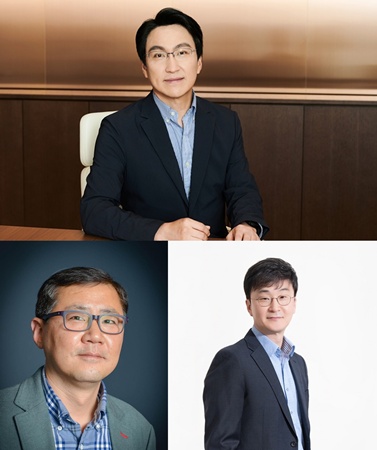 위쪽부터 시계 방향으로 윤장현 삼성전자 디바이스경험(DX)부문 최고기술책임자(CTO), 이종혁 삼성벤처투자 대표,  박홍근 삼성전자 SAIT원장./사진 제공=삼성전자