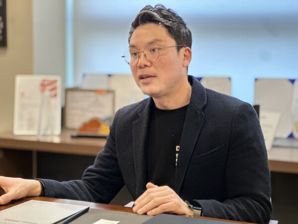 한선호 베스핀글로벌 금융AI본부장이 이달 21일 서울 강남구 베스핀글로벌 본사에서 블로터와 만나 인터뷰를 진행했다./사진 제공=베스핀글로벌