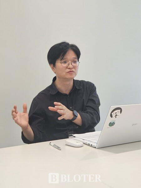 박동현 한글과컴퓨터 오피스개발실장이 이달 21일 경기 성남시 판교테크노밸리 한글과컴퓨터 본사에서 블로터와 만나 인터뷰하고 있다. /사진 제공= 한글과컴퓨터